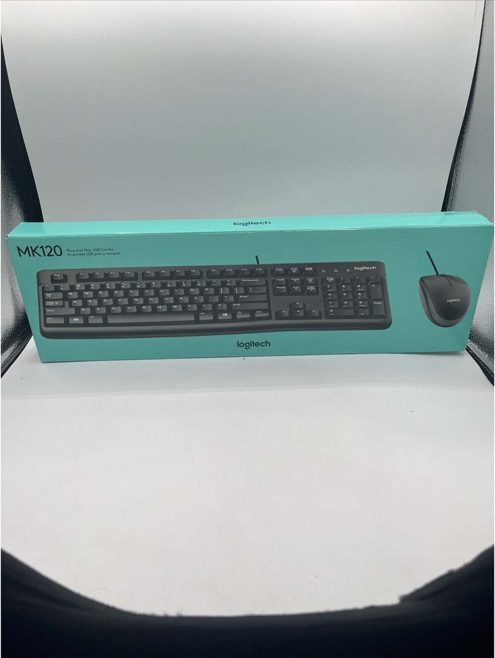 Brand New Logitech MK120 Wired USB 2.0 Desktop Mouse & Keyboard Combo 920-002565